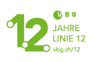 Logo 12-Jahre-Jubiläum Glattalbahn-Linie 12