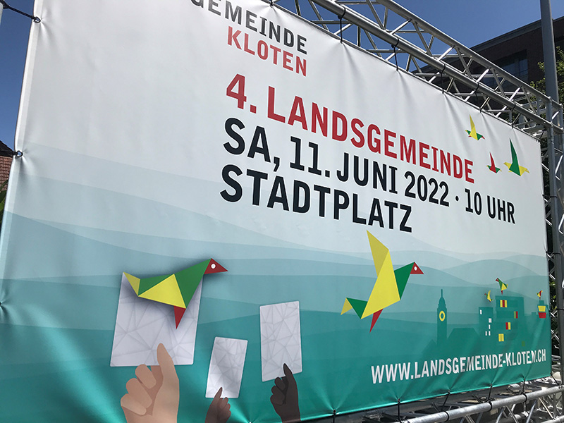 Plakat der Landsgemeinde Kloten
