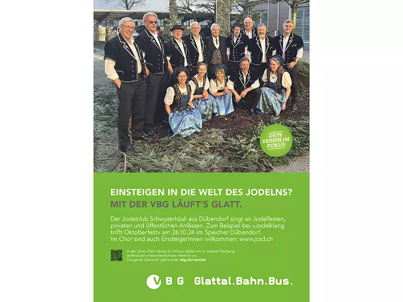Sujet Verein im Fokus: Jodelclub Schwyzerhüsli