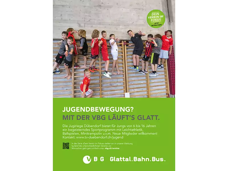 Sujet Verein im Fokus: Jugiriege Dübendorf