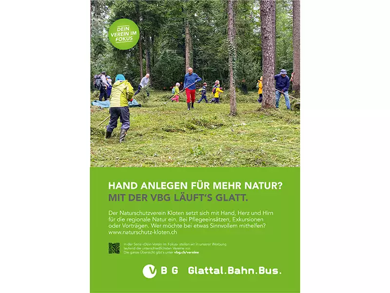 Sujet Verein im Fokus: Naturschutzverein Kloten