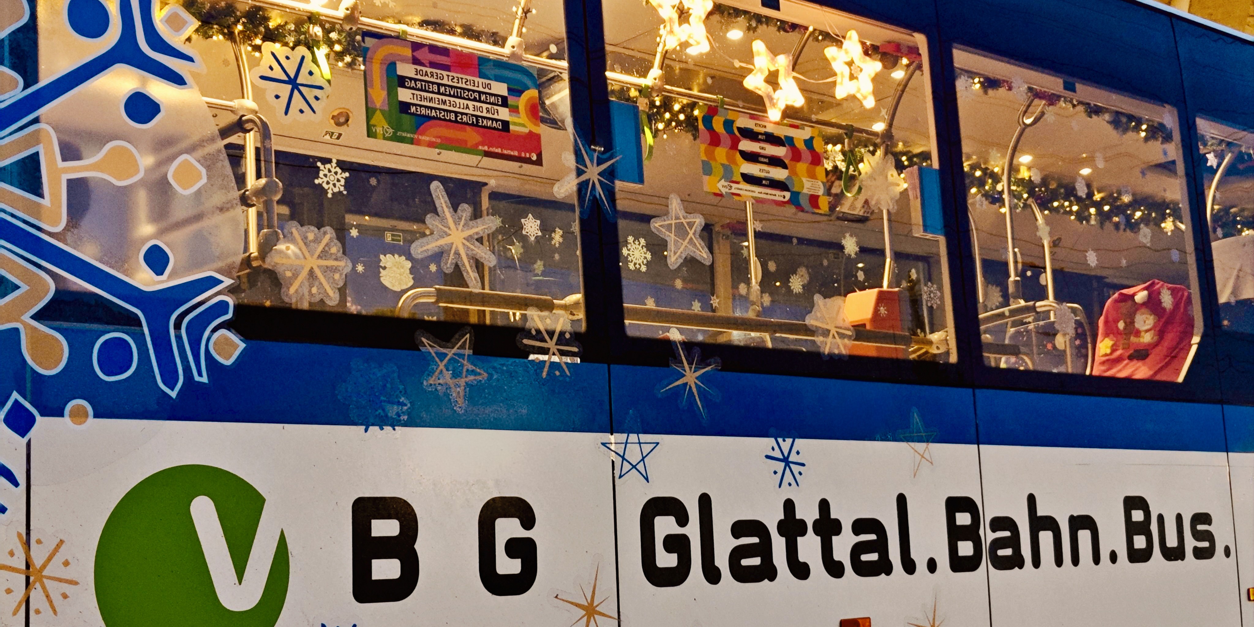 Die VBG-Adventsbusse bezaubern die Fahrgäste auch in dieser Adventszeit