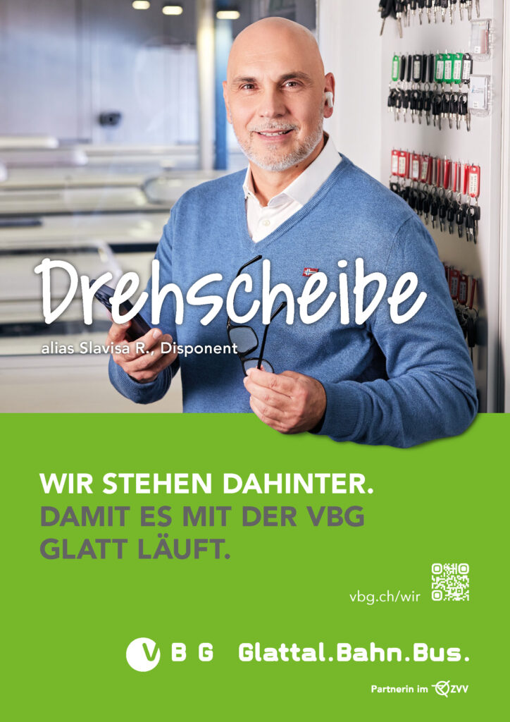 VBG - Wir stehen dahinter - Sujet "Drehscheibe"