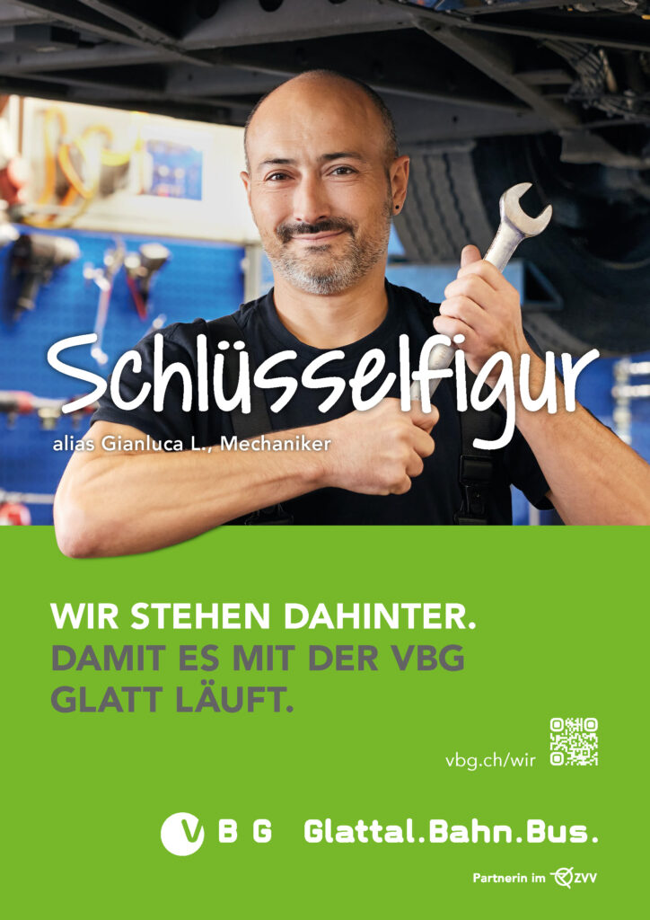 VBG - Wir stehen dahinter - Sujet "Schlüsselfigur"