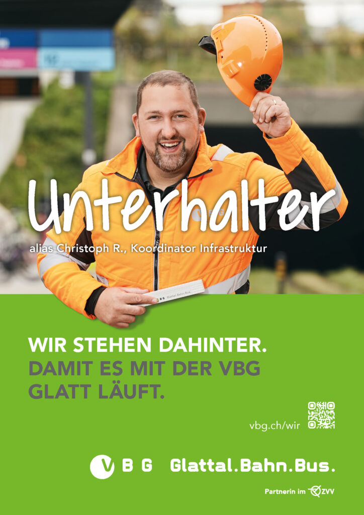 VBG - Wir stehen dahinter - Sujet "Unterhalter"